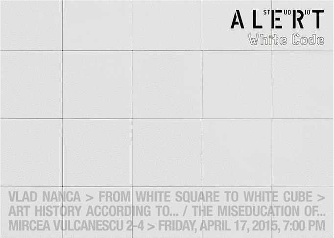 From white square to white cube. Art history according to… / The miseducation of… | Vlad Nanca @ ALERT studio
