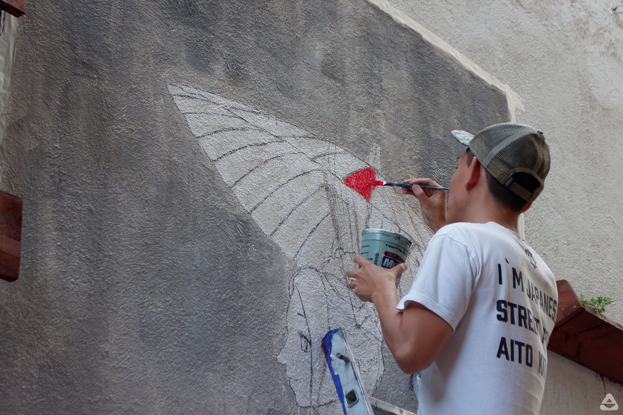 Japanese street artist Aito Kitazaki at Lente day 1